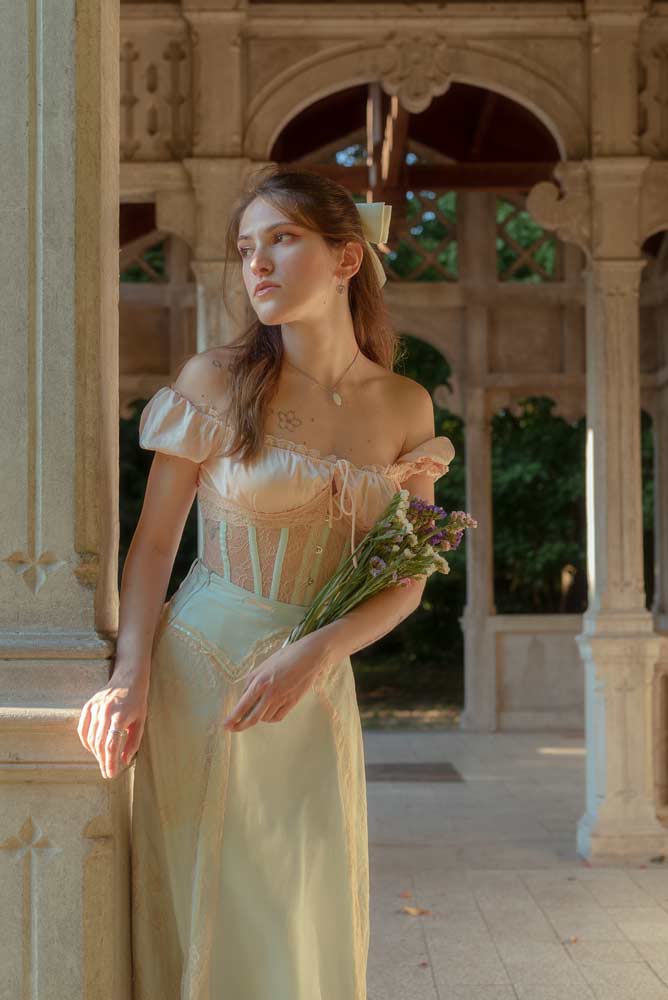 ritratto fashion ragazza cottagecore