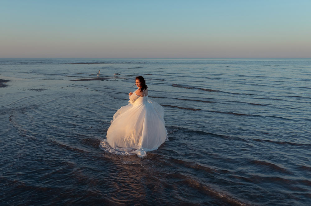 ritratto ragazza mare