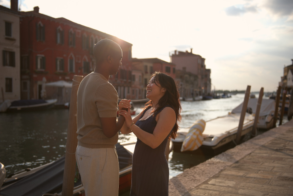 coppia venezia proposta matrimonio